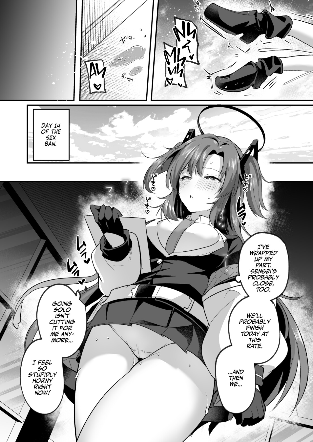 Hentai Manga Comic-A Horny Yuuka Sexually Assaults Sensei-Read-11
